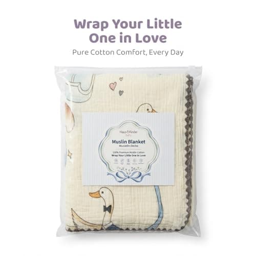haus & kinder Muslin Blanket for New Born Baby, Soft Breathable Baby Blankets Newborn, Baby Blanket for 0-2 Years, New Born Babies Essentials | Carnival 3