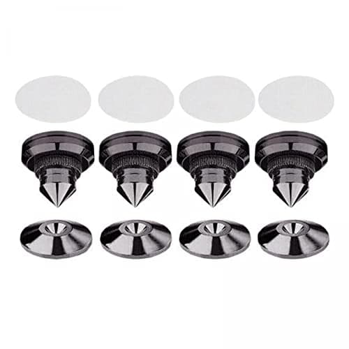 Meadawgs® 2x4PCS Speakers Stand Spikes Loudspeaker Box Nails Pads Alloy Black| TV Video & Home Audio | TV Video & Audio Accessories