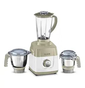 Sujata MG01 Mixer Grinder | 1000 Watts Double Ball Bearing Motor | 24000 RPM | Non-Stop 90 Mins Running | 3 Jars including 1750ml Blender, 1000ml Grinder, 500ml Chutney Jar | Beige & White