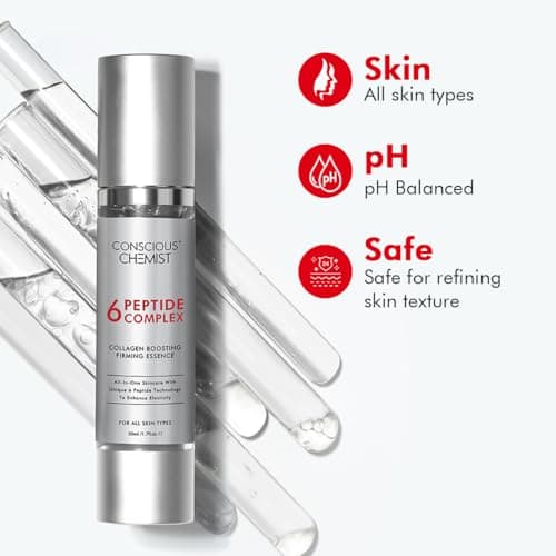Conscious Chemist 6 Peptide Serum for Face | 50ml | Complex Collagen Boosting Firming Essence for Face, Niacinamide & Hyaluronic Face Serum, Reduce Fine Lines, Wrinkles, Face Serum for Men & Women 5
