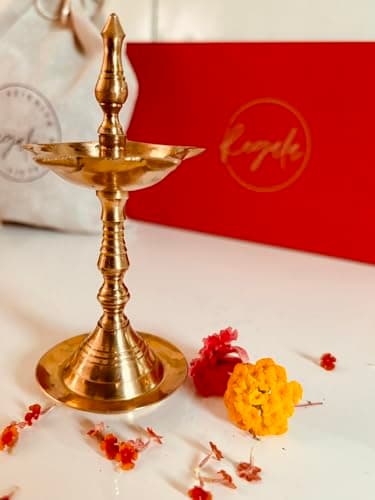 Premium Gift Hamper with Pure Brass Lakshmi Ganesh Idol, Traditional Brass Diya, Dhoop & Incense Sticks in an Elegant Box | Ideal for Corporate Gifting, Wedding, House Warming, Diwali, and other such  3