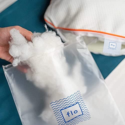 Flo Extra Soft Pillow - Aloe Vera Gel Infused Microfiber Pillow with Adjustable Thickness (27 X 17 Inches, White) (Pack of 1) 4