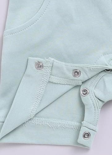 Smart Baby Dungaree Set for Baby Boy And Girls | Cotton Romper with T-Shirt | Soft & Breathable Fabric | I Am New Here Print | Snap Button Closure for Easy Diaper Change (Pink, 0-3 Months) 4