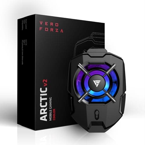 Vero Forza Arctic V2 Mobile Cooler for Gaming, Phone Cooler, for Bgmi, Pubg, Cod, Freefire & Fortnite (iPhone/Android)