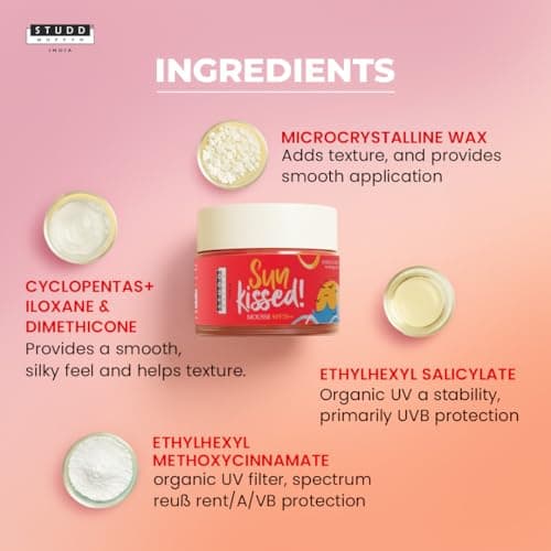 Studd Muffyn Sun Kissed Mousse Sunscreen SPF 70++ | Bubblegum Blast | Lightweight Airy Mousse | UVA & UVB Protection | Pack of 2 4