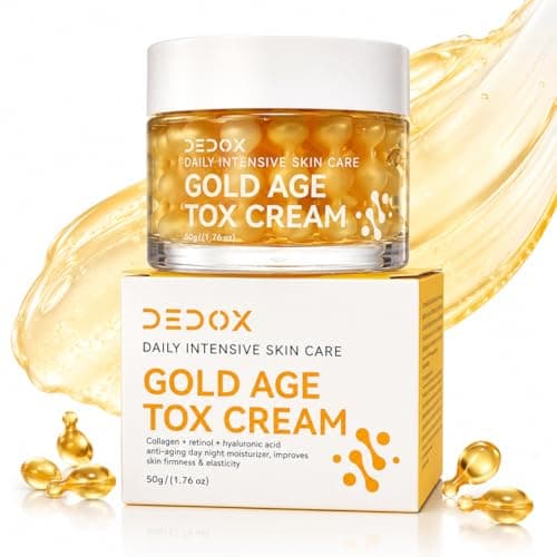 DEDOX - SKIN CARE Gold Age Tox Anti Aging Face Cream with Retinol, Collagen, Hyaluronic Acid 50g