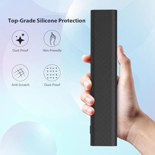 Cotbolt Silicone Remote Cover for Xiaomi Mi TV 2025 Model Remote, Black, Diamond Textured, Precision Button Holes (Black, XIAOMI TV 2025) 5