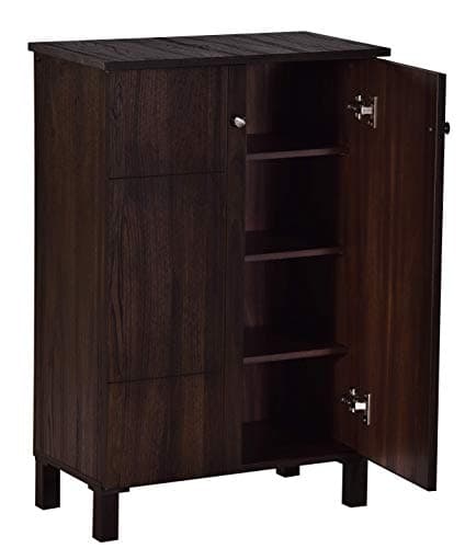 DeckUp Alvo 2-Door Engineered Wood Shoe Rack (Walnut, Matte Finish) 5