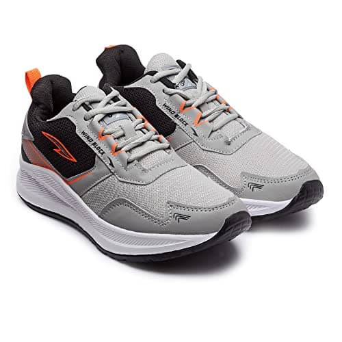 ASIAN Men's Thar-01 Sports Running, Walking & Extra Jump Casual Gym Shoes with Eva Sole (Grey),UK 9