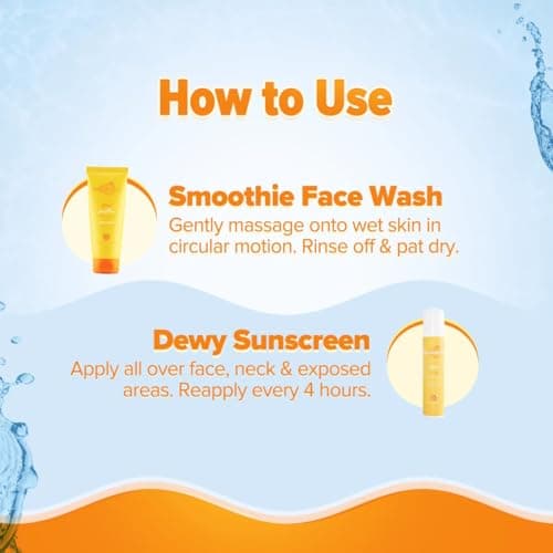 Aqualogica Glow+ Dewy Skin Combo | Face Wash + Sunscreen | 100 g + 50 g 2
