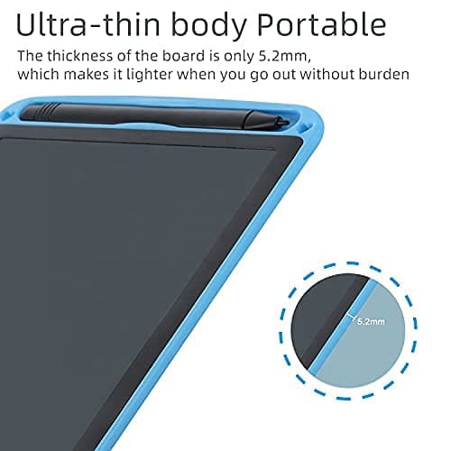 SAMVARDHAN 8.5 Inch LCD WritingTablet/Drawing Board/Doodle Board/Writing Pad Reusable Portable E writer Educational Toys, Gift for Kids Student Teacher Adults__(Blue) 4