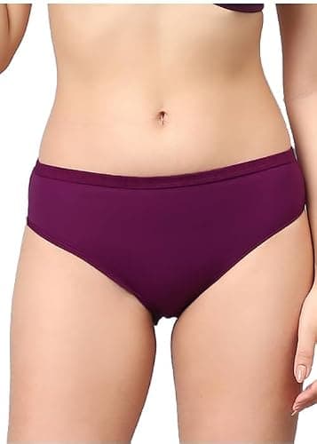 Flomex® Women’s Hipsters Panties Super Soft Hipster Ladies Plain Bright Panty/Innerwear Soft Panties Underwear Combo Pack 3 (in, Alpha, 3XL, Multicolour 3) 2
