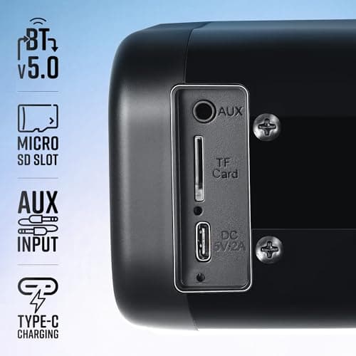 ZEBRONICS 42 Watts Bluetooth Soundbar, 7 Hours Playback, Powerful Dual Drivers, LED Indicator, Built-in Rechargeable Battery, Type C Charging, BTv5.0, mSD, AUX (Juke BAR 1610, Glossy Black) 4