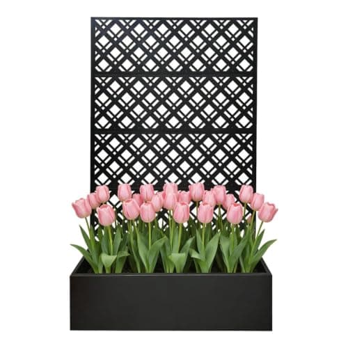 PEXORVA Metal Planter Raised Garden Bed with Trellis 70.9in H x 43.3in W x 15.8in D|Home & Garden| Yard, Garden & Outdoor Living| Gardening Supplies| Plant Care, Soil & Accessories| Baskets, Pots 3
