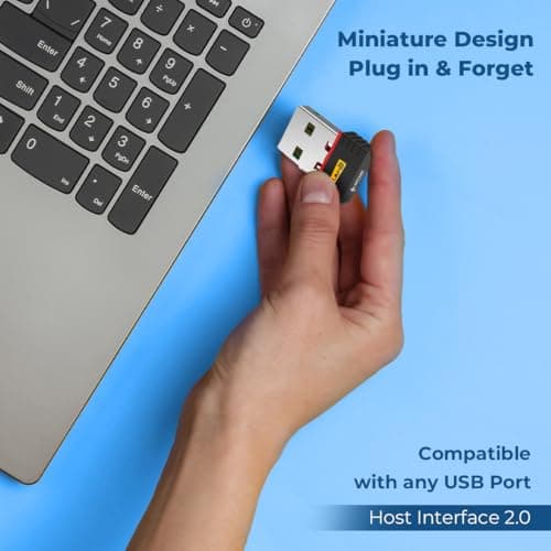 Lapcare 150Mbps Nano Laptop USB Wi-Fi Adapter | Frequency 2.4Ghz | Plug & Play with Free Driver | Supports Windows, Macos & Linux | IEEE 802.11B/G/N (LWD-150), Black 4