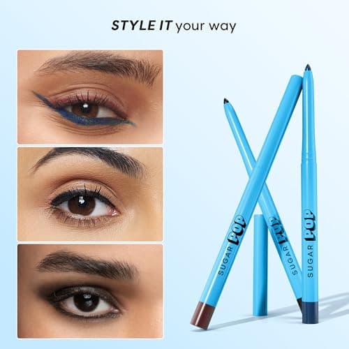 SUGAR POP Longwear Kajal | 24 Hr Smudge-Proof Kajal | Waterproof | Velvet Matte Finish | 0.3 gm - 01 Black 4