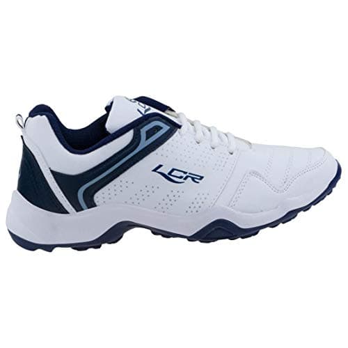Lancer Mens INDUS-251 White Navy Running Shoe - 9 UK (INDUS-251WHT-NBL-43) 4