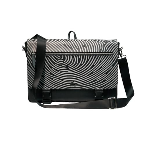 AKS & AD Neogenesis Unisex 2-in-1 Laptop Sling and Backpack | Premium Leather I Unique Design I Eco Friendly I Modern Elegance