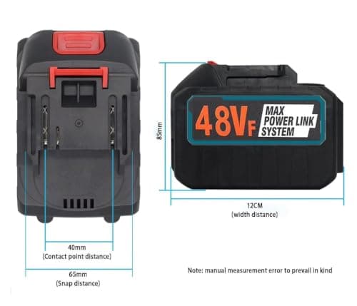 48V Lithium Battery for Power Tools | High Capacity Rechargeable Li-ion Battery Pack | Fast Charging, Long Backup | Compatible with Cordless Tools 4