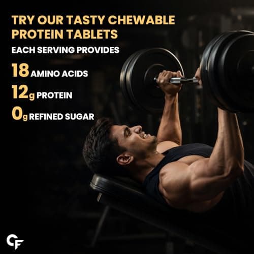 Carbamide Forte Protein Chewable – 12g Whey Protein Per Serving | Whey Protein with 18 Amino Acids | No Refined Sugar | Tasty, On-the-Go Protein Tablets for Men & Women | 300 Tablets 5