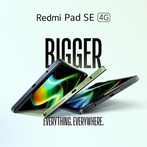 Redmi Pad SE 4G|WiFi Mediatek Helio G55|8.7-Inc Display|6650Mah Battery|90Hz Smooth Refresh Rate|4GB,128GB|1340 X 800 Display|1 Billion Colours|Dolby Atmos|Dual Speakers|Forest Green 2