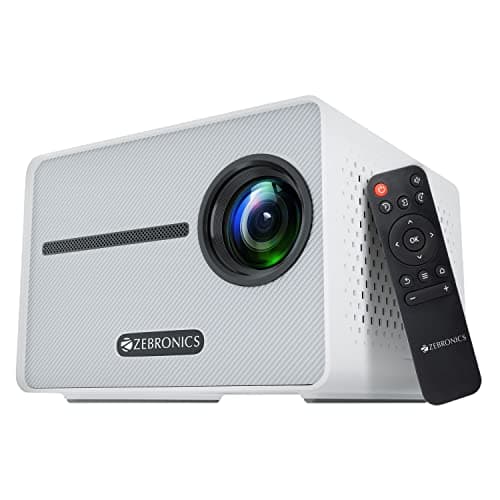 Zebronics PIXAPLAY 20 LED Projector with FHD 1080p, HDMI, USBx2, Aux Out, Bluetooth v5.1, Upto 431 cm Screen Size, Built-in-Speaker, 3000 Lumens and a Compact Design