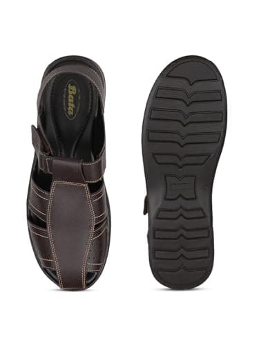 Bata Classic Sandal Men's Dark Brown Sandals - 7 UK (8614041) 2