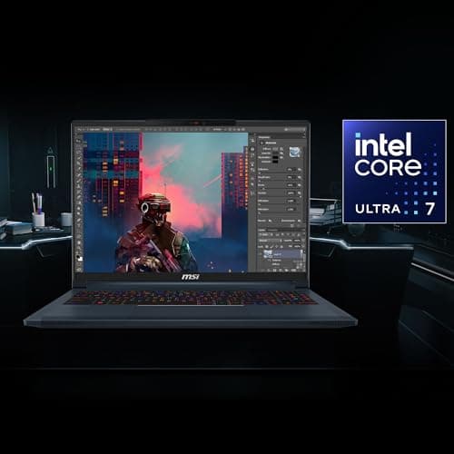 MSI Stealth 14 AI Studio, Intel Core Ultra 7 155H, Built-in AI,36CM 2.8K OLED 120Hz Gaming Laptop(32GB/1TB NVMe SSD/Windows 11 Home/NVIDIA GeForce RTX 4070, GDDR6 8GB /Star Blue/1.7Kg), A1VGG-054IN 4