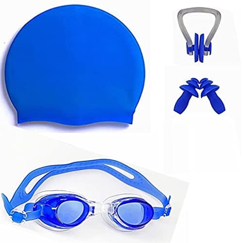 Aqua Holic Swimming Kit for Girls with 1 Swimming Costume | Swim Suit | Swimwear | Swimming Dress Goggles Cap Ear Plug Nose Clip 3