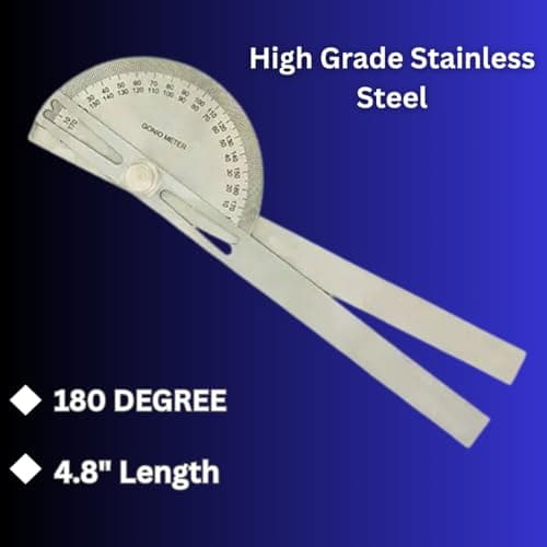 Medsor Impex Goniometer (Medsor Impex Goniometer 180° Stainless Steel Small 4.8") 2