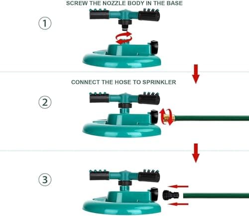 Gadget Deals- Garden Sprinkler | Garden Sprinkler 360 Rotating Water Sprinkler | Water Sprinkler for Garden | Yard Sprinklersfor Plant Irrigation and Kids Playing,- watersprinkler for Plants 4