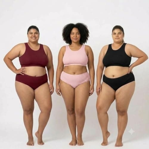 Foxique - Plus Size Panty | High Waist Panty with Full Coverage | Big Size Panty for Women | Ladies Hipster Panties | Pack of 3 (in, Alpha, 5XL, Plus) Multicolour