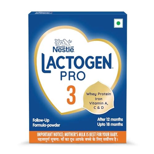 Lactogen Pro 3, Follow-Up Formula With Iron, Whey Protein And Vitamins, After 12 Months Up To 18 Months, Bag-In-Box Pack, 400g, Powder