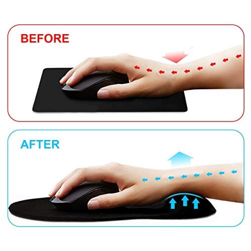 Saco Pro Gaming Mousepad, Water Resistant Material Mouse Mat Pad, Stitched Edges Non Slip Rubber Mats Ergonomic Pads Compressed PU Non Skid and Non Gel Technology for Long Life - Mango Shape Green 5