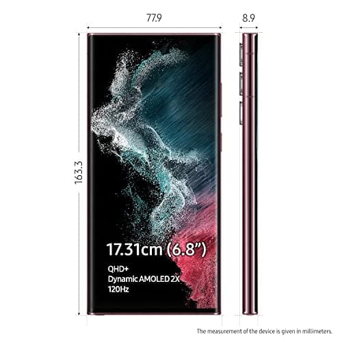 Samsung Galaxy S22 Ultra 5G (Burgundy, 12GB, 256GB Storage) with No Cost EMI/Additional Exchange Offers 5