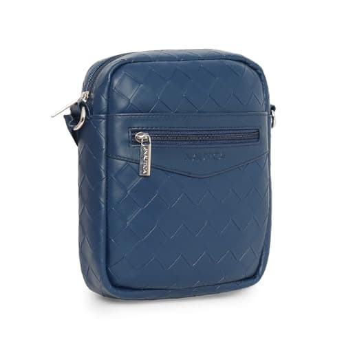 Nautica Unisex Sling Bag | Stylish Crossbody Bag with Adjustable Strap & Zipper | Spacious & Lightweight Travel Bag for Men & Women, One Size, Navy Blue 2
