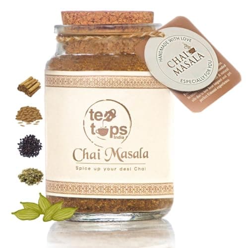 Tea Tops India Summer Chai Masala | Premium Blend curated for Summers using hand-picked mild spices used in Thandai for a chilled out summer Kadak Masala Chai experience | 75 grams