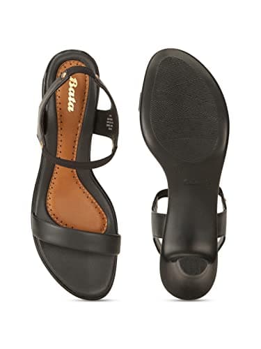 Bata Tricia Sandal Women's Black Heels - 6 UK (7616983) 4