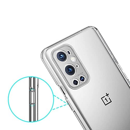 JGD PRODUCTS for OnePlus 9 Pro Premium Transparent Hybrid Soft Slim Dust Proof Plastic Back Case Cover with Camera Protection 4