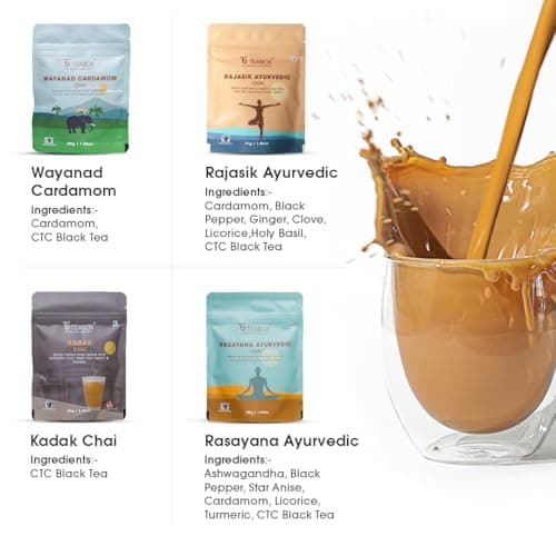 Teabox Authentic Indian Spiced Chai Trial Pack | 10 Unique Chai Blends × 30g/1.05 oz | 300g/10.58oz Total | No Artificial Flavors | Small-Batch Crafted 4