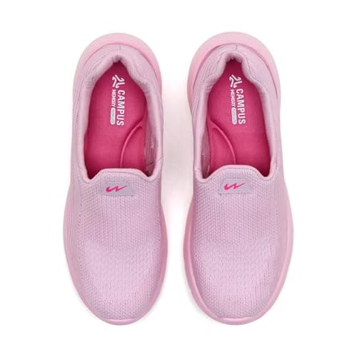 Campus Child STEEVY CH B.Pink/WHT Walking Shoes - 2UK/India 1 Pair 4