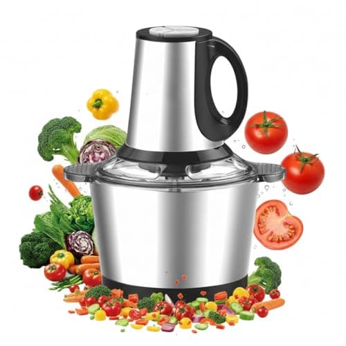 INDIA'S NO.1 Electric meat Grinder, Meat Chopper Machine With Stainless Steel Bowl Heavy Motor - Multi Speed Modes For Kitchen Food Processor, Meat, Vegetables, Onion, Fruits and Nuts Mixer/Juicer (2L