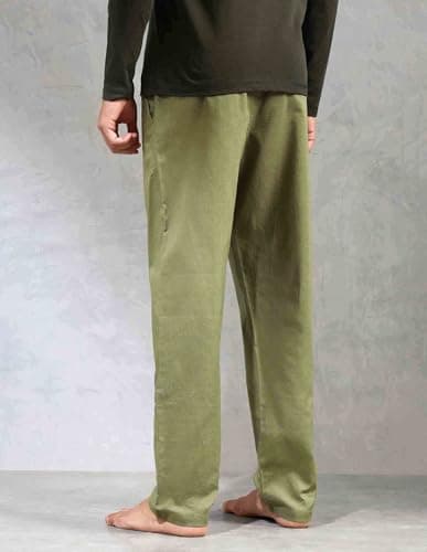 U.S. Polo Assn. Relaxed Fit Cotton Linen OELP8 Lounge Pants - Pack Of 1 (Sage) 4
