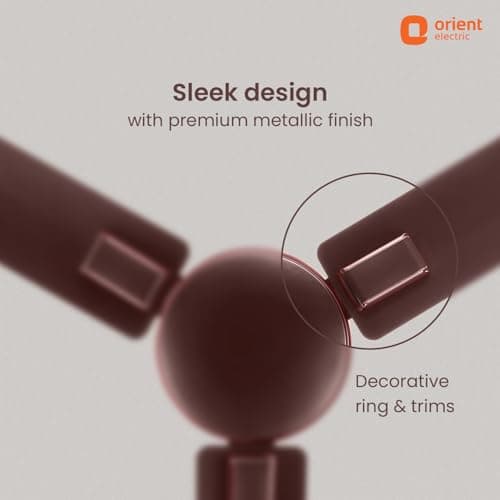 Orient Electric 1200mm Apex Cruise Ceiling Fan for Home | BEE 1 Star Rated Energy Efficient Fan|Outstanding Performance | 2 Years Warranty by Orient | Galaxy Brown 4