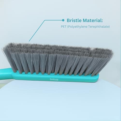 Solitude Long Bristle Dust Remover Brush for Daily General Cleaning Duster | Dusting Brush Ideal for Clothes, Carpet, Car Seat, Bed, Sofa, Curtains, Mats and Household Cleaning - Pack of 1 5