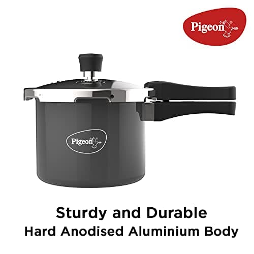 Pigeon Hard Anodised Pressure Cooker Outer Lid with Induction Base 2.5 Litre 3