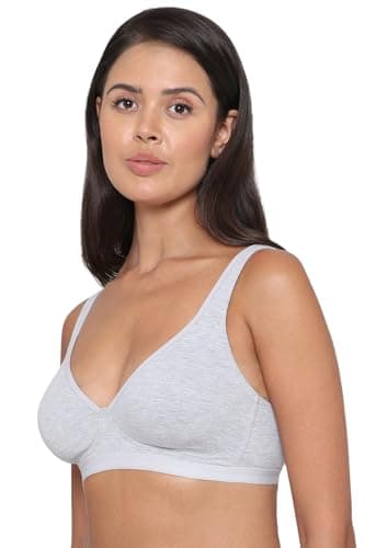 Wacoal Women’s Basics Essentials|Non-Padded|Non-Wired|Full Cup|Everyday Wear|Cotton Blend|T-Shirt Bra Grey (36C) 4