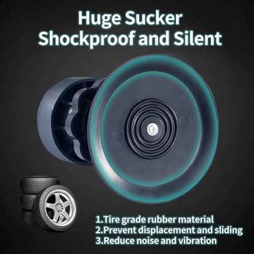 TOMOFON Upgraded Anti-Vibration Pads – Extra-Large Adjustable Feet for Washer & Refrigerator – Shock Absorbing, Noise Cancelling & Pads for Stability Washing Machine Stand 6