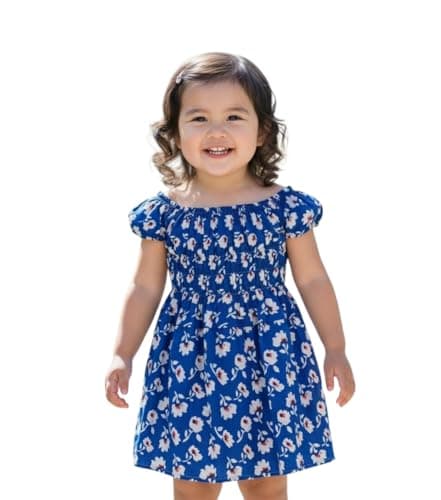 Mudgal India Creations Baby Girl Cotton Knee Length MIDI/Frock (Pack of 4 Nos.) (3-4 Years, Green Malti) 3
