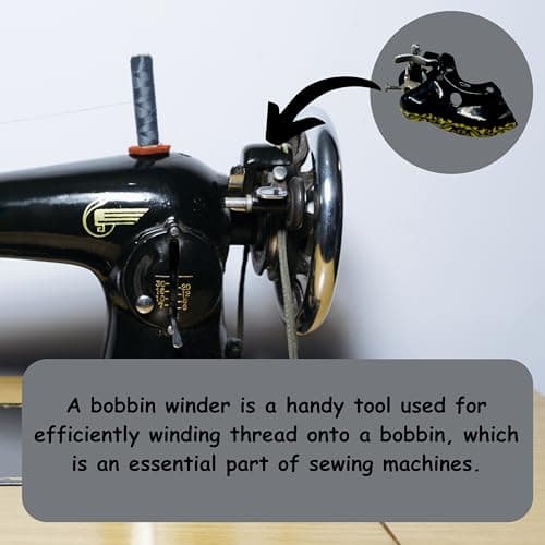 ZENITH Bobbin Winder Cast Iron for Domestic Sewing Machine SV Half Shuttle Traditional Black Color Models 3